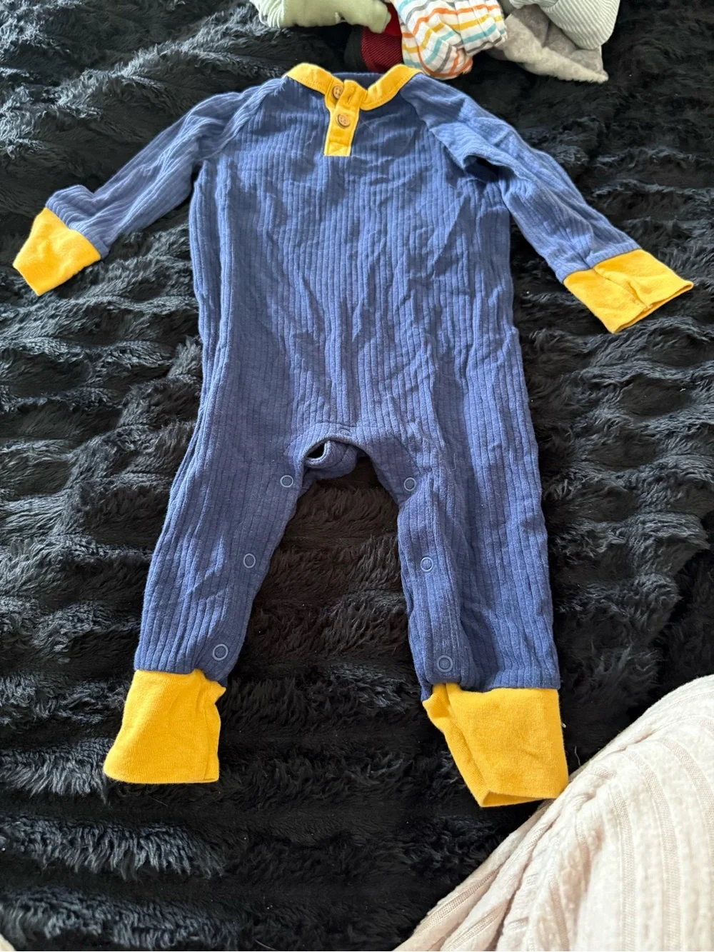 Carter's Assorted Kids Footie Sleepers in Blue, Orange, Green & Gray